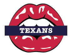 Houston Texans Lips Logo heat sticker