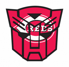 Autobots Cincinnati Reds logo heat sticker