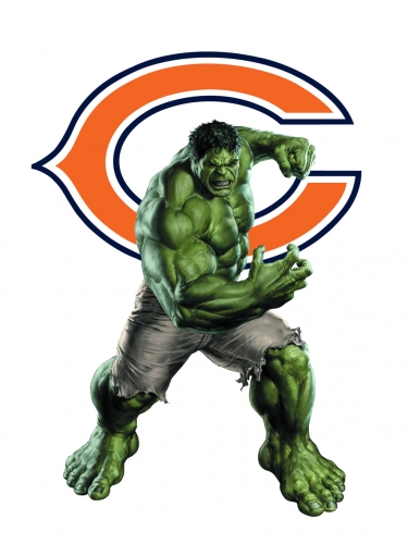 Chicago Bears Hulk Logo heat sticker