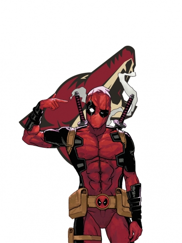 Arizona Coyotes Deadpool Logo heat sticker