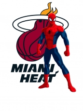 Miami Heat Spider Man Logo heat sticker