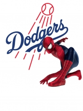 Los Angeles Dodgers Spider Man Logo heat sticker