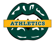 Oakland Athletics Lips Logo heat sticker
