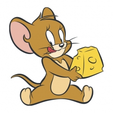 Tom and Jerry Logo 11 heat sticker