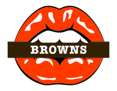 Cleveland Browns Lips Logo custom vinyl decal