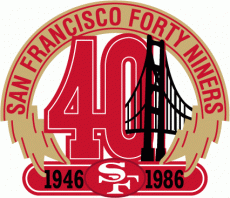 San Francisco 49ers 1986 Anniversary Logo custom vinyl decal