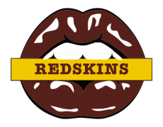 Washington Redskins Lips Logo heat sticker