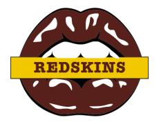 Washington Redskins Lips Logo custom vinyl decal