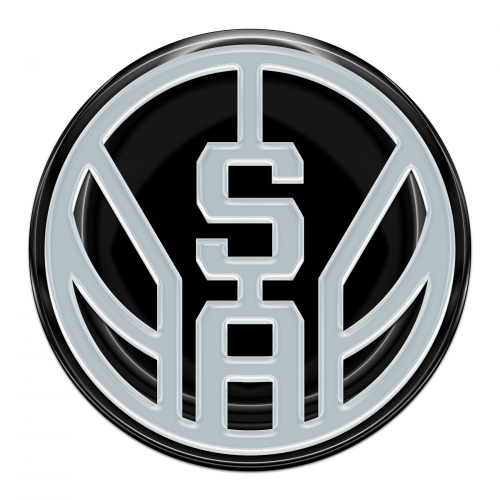 San Antonio Spurs Crystal Logo heat sticker