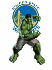 Golden State Warriors Hulk Logo heat sticker