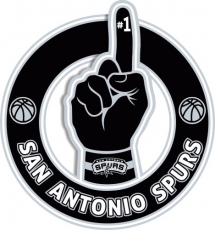 Number One Hand San Antonio Spurs logo custom vinyl decal