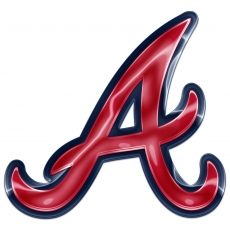 Atlanta Braves Crystal Logo heat sticker