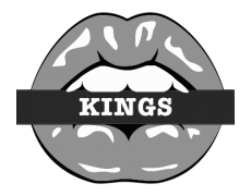 Los Angeles Kings Lips Logo heat sticker