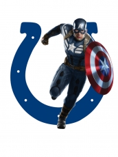Indianapolis Colts Captain America Logo heat sticker