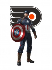 Philadelphia Flyers Captain America Logo heat sticker