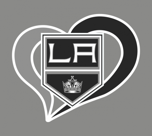 Los Angeles Kings Heart Logo custom vinyl decal