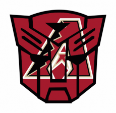 Autobots Arizona Diamondbacks logo heat sticker