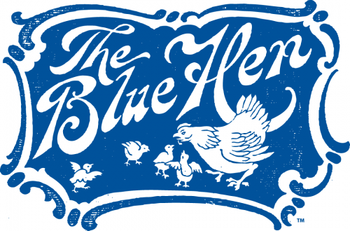 Delaware Blue Hens 1939-1954 Primary Logo custom vinyl decal