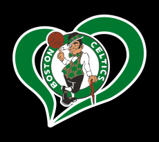 Boston Celtics Heart Logo custom vinyl decal