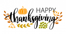 Thanksgiving Day Logo 12 custom vinyl decal