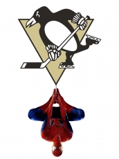 Pittsburgh Penguins Spider Man Logo custom vinyl decal