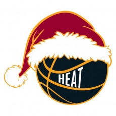 Miami Heat Basketball Christmas hat logo custom vinyl decal