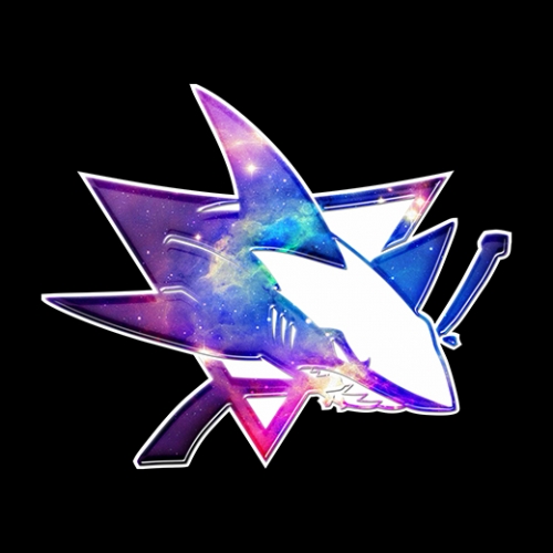 Galaxy San Jose Sharks Logo heat sticker