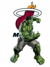 Miami Heat Hulk Logo heat sticker