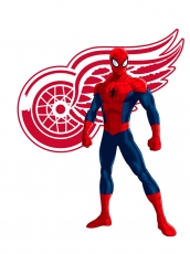 Detroit Red Wings Spider Man Logo heat sticker