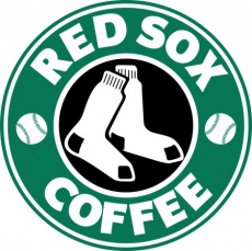 Boston Red Sox Starbucks Coffee Logo heat sticker