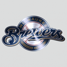 Milwaukee Brewers Stainless steel logo heat sticker