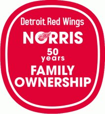 Detroit Red Wings 1981 82 Anniversary Logo heat sticker
