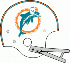 Miami Dolphins 1974-1979 Helmet Logo heat sticker