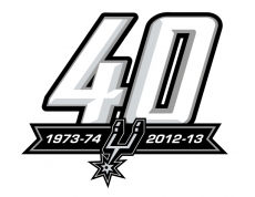San Antonio Spurs 2012-13 Anniversary Logo heat sticker