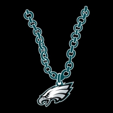 Philadelphia Eagles Necklace logo custom vinyl decal