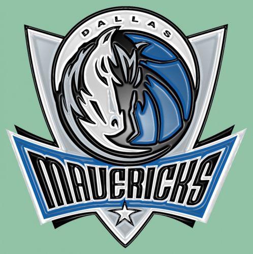 Dallas Mavericks Plastic Effect Logo heat sticker