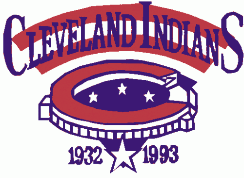 Cleveland Indians 1993 Stadium Logo custom vinyl decal