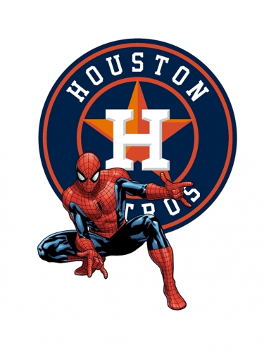 Houston Astros Spider Man Logo heat sticker