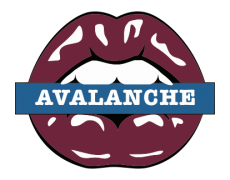 Colorado Avalanche Lips Logo heat sticker