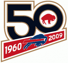 Buffalo Bills 2009 Anniversary Logo heat sticker