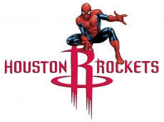 Houston Rockets Spider Man Logo heat sticker