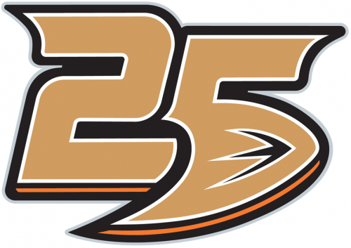 Anaheim Ducks 2018 19 Anniversary Logo heat sticker