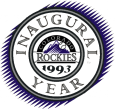 Colorado Rockies 1993 Anniversary Logo custom vinyl decal
