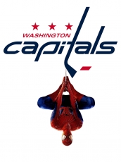 Washington Capitals Spider Man Logo heat sticker