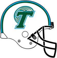Tulane Green Wave 1998-2013 Helmet Logo 01 custom vinyl decal