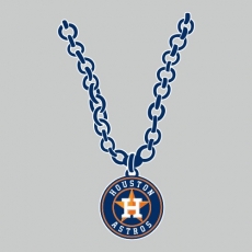 Houston Astros Necklace logo heat sticker