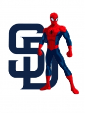 San Diego Padres Spider Man Logo custom vinyl decal