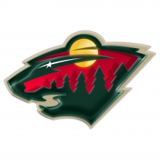 Minnesota Wild Crystal Logo heat sticker