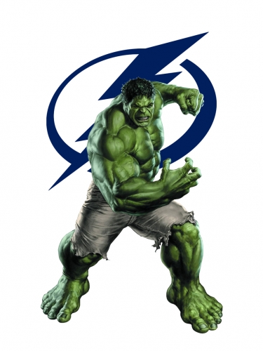 Tampa Bay Lightning Hulk Logo heat sticker