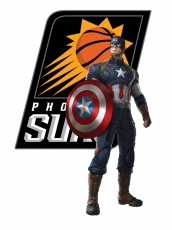 Phoenix Suns Captain America Logo heat sticker